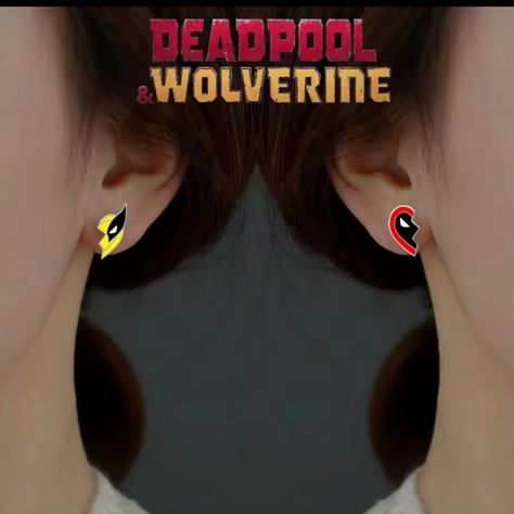 Marvel Wolverine & Deadpool Bestie Bff 2 Pc Heart Stud Earrings Set Brand New Acrylic Based Stud Earrings With Beautifully Enameled Characters 2 Piece Bff Bestie Earring Set Put Together Makes One Heart Each Side Includes 1 Marvel Character Marvels Xmen’s Wolverine & Marvels Deadpool Great Gift Idea For Any Marvel Superhero Fan Wonderful Birthday, Anniversary, Just Because Or Valentines Gift Idea Stainless Steel Post Earrings Dimensions (1) 5/8”L X 1/3”W (2) 3/4”L X 1/3”W All Orders Are Adorably Packaged With Care & Boutique Packaging Feel Free To Ask Questions, Reasonable Offers Will Be Consi Valentines Gift Idea, Wolverine Deadpool, Marvel Jewelry, Boutique Packaging, Marvel Wolverine, Marvel Xmen, Marvel Superhero, Wolverine Marvel, Deadpool Wolverine