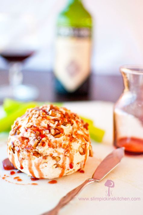 Homemade Port Wine Cheeseball w/ a Port Wine Reduction! Port Wine Cheese Ball, Port Wine Cheese, Alexandra Cooks, Appetizer Sandwiches, Cheese Ball Recipes, Allergy Free Recipes, Port Wine, Wine Cheese, Toasted Pecans