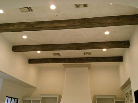 Faux Wood Beams – Light Walnut Beam Design Ideas, Faux Wooden Beams, Faux Ceiling Beams, Styrofoam Ceiling Tiles, Beam Design, Wood Truss, Faux Tin Ceiling, Faux Tin Ceiling Tiles, Decorative Ceiling Tile