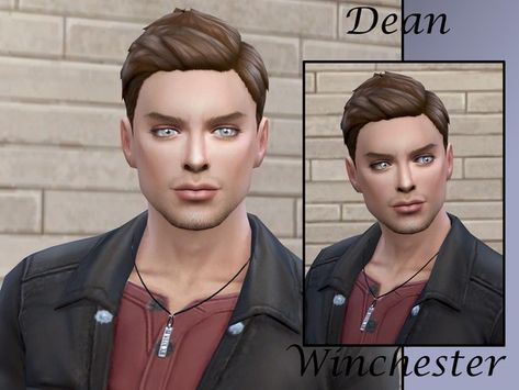 Sims House's Dean Winchester Sims 4 Supernatural, Dean Winchester Hair, Sam Winchester Hair, Samuel Winchester, Cc The Sims 4, Sims 4 Sims, Cc Hair, Short Coats Women, Tropical Swimsuits