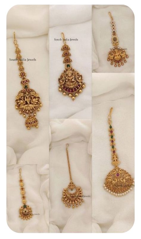 Tikka Jewelry, Wedding Jewelry Sets Bridal Jewellery, Indian Wedding Jewelry Sets, Neck Pieces Jewelry, New Gold Jewellery Designs, Fancy Jewelry Necklace, Gold Bridal Jewellery Sets, Real Gold Jewelry, Indian Jewellery Design Earrings