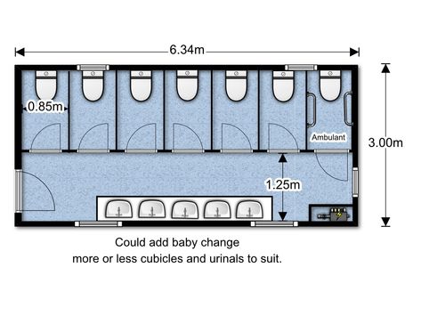 Campsite Washing / laundry rooms, Toilet and shower blocks with disabled facilities. - Arch Leisure -Camping pods to chalets, toilet shower blocks, modular buildings and glamping Toilet Design Plan, Toilet For Disabled, Campsite Layout, Architecture Design Poster, Outdoor Restroom, Disabled Toilet, Toilet Dimensions, Toilet Plan, Camping Pods