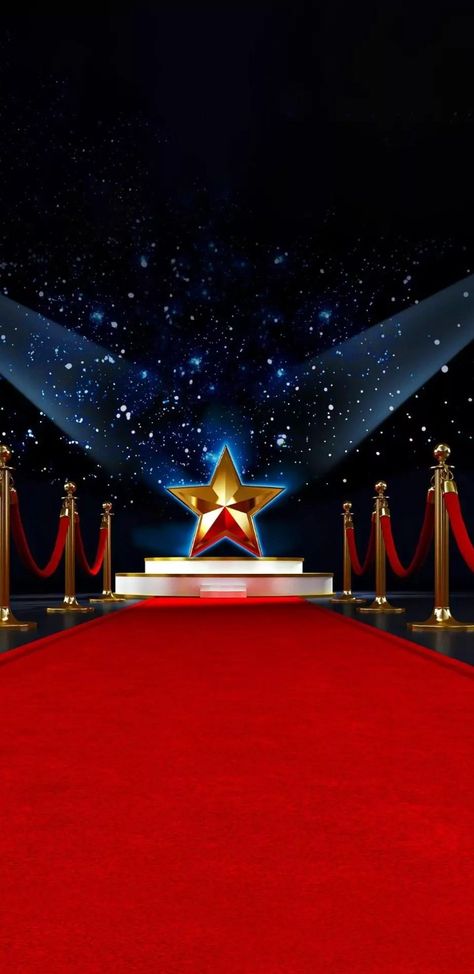 Movie Red Carpet, Red Carpet Background, Hollywood Dream, Hollywood Birthday, Hollywood Party Theme, Zepeto Background, Hollywood Theme, Awards Night, Night Background