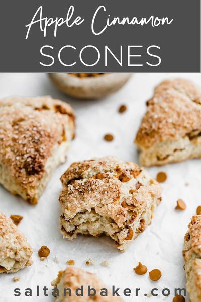 Autumn Scones Recipe, Scones For Diabetics, Recipes For Scones Easy, Apple Cinnamon Scones Easy, Apple Pie Scones Recipe, Fall Scone Recipes, Autumn Scone Recipes, Apple Pie Scones, Apple Scones Recipe Easy