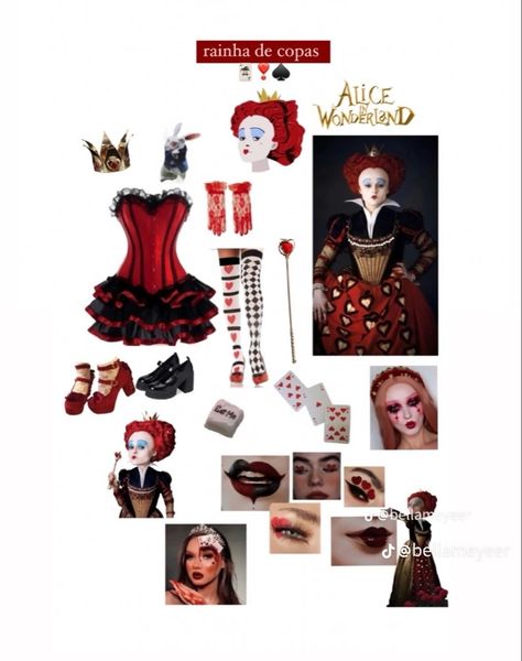 Red Queen Costume, Queen Of Hearts Halloween Costume, Queen Of Hearts Halloween, Soirée Halloween, Classy Halloween Costumes, Queen Of Hearts Costume, Halloween Coustumes, Hot Halloween Outfits, Pretty Halloween Costumes