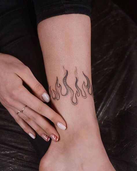 Round Tattoo, Small Phoenix Tattoos, Wrap Around Tattoo, Around Arm Tattoo, Cross Tattoos For Women, Flame Tattoos, Tattoo Signs, Fire Tattoo, Wrist Tattoos For Women