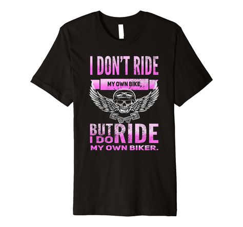 PRICES MAY VARY. Funny motorcycle sayings and biker quotes. Awesome graphic tee featuring a skull, biker helmet, wings, and pistons. Great for racing fans, car fans, hogs, and anything that goes fast. For biker girls and girlfriends. Perfect Gift idea for Holidays, Christmas, or any special day. Popular red white and blue colors. This premium t-shirt is made of lightweight fine jersey fabric Fit: Men’s fit runs small, size up for a looser fit. Women’s fit is true to size, order usual size. Biker Helmets, Funny Motorcycle, Biker Quotes, Valentines Day Funny, Biker T Shirts, Motorcycle Tshirts, Racing Shirts, Lady Biker, Shirt Store