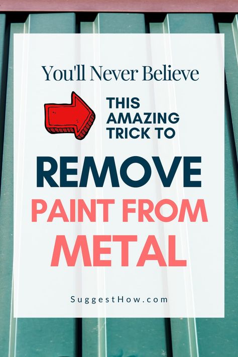 Remove Paint From Metal, Remove Acrylic Paint, Painting Metal Doors, How To Remove Paint, Metal Doors Exterior, Scrape Painting, Remove Paint, Metal Front Door, Stripping Paint