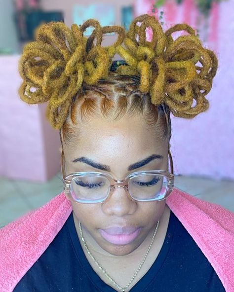 Annie.B - Loc Artist on Instagram: “Ladies We will get your locs right at Uniquely Crowned ✨✨ This flawless Loc maintenance was Done by our NEW stylist Nookie 😍 link in bio to…” Female Loc Styles, Natural Hair Textures, Loc Maintenance, Dreads Styles For Women, Instagram Ladies, Dreads Styles, Loc Journey, Texturizer On Natural Hair, Kehlani