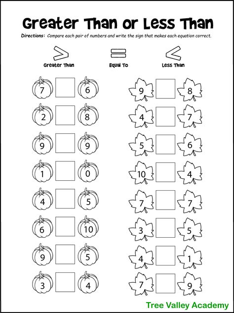 Elementary Worksheets Free Printable, Fall Math Worksheets, Math Worksheets For Kindergarten, Math Worksheets For Kids, Free Math Printables, Materi Bahasa Inggris, Kindergarten Math Worksheets Free, First Grade Math Worksheets, Math Sheets