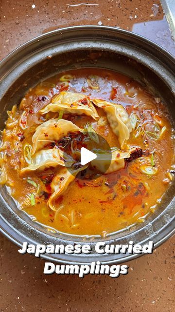 Seema Pankhania on Instagram: "Japanese Curried Dumplings I could eat dumplings every night and this one is really something special. You can get the Japanese curry blocks from most big supermarkets or any asian supermarket! Serves 2: recipe: 16 frozen dumplings 2 onions 1/2 tsp chilli flakes 1 tbsp mirin 2 Japanese curry blocks 400ml dashi (or veg stock) 2 tbsp soy sauce To serve 1 tbsp chilli oil 2 spring onions, finely sliced Thinly slice the onions and add to a pan with a big plug of oil. add the chilli flakes and a big pinch of salt, cook until translucent. Add in the mirin and dashi and bring to a bubble. Crumble in the curry blocks (I used a tea strainer to prevent clumps forming!) and mix well. Add in the frozen dumplings and cover with a lid. Allow to cook for Seema Pankhania, Asian Supermarket, Veg Stock, Best Dumplings, Stock Recipes, Frozen Dumplings, Chilli Oil, Japanese Curry, Spring Onions