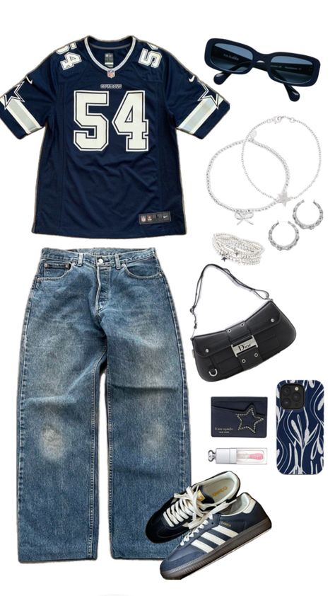 Street Style Outfits Casual, Shoes Outfit Fashion, Baggy Clothes, Outfit Inspo Casual, Swaggy Outfits, Cute Everyday Outfits, Football Jersey, Casual Style Outfits, Lookbook Outfits