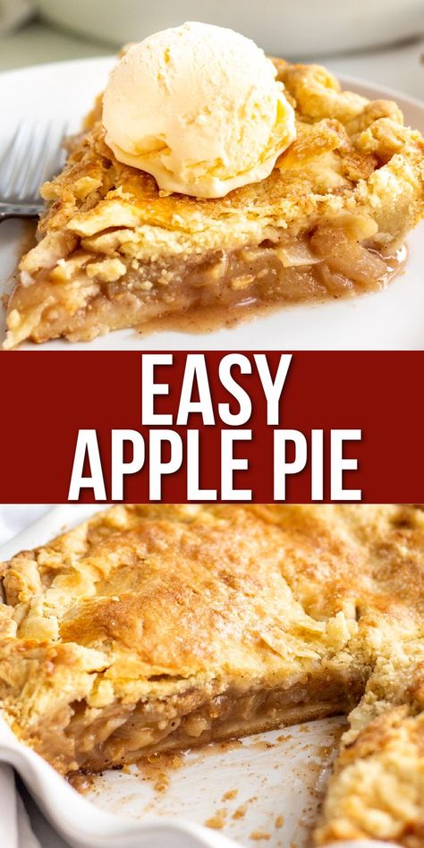 Apple Pie on a plate Easy Apple Pie Filling Recipes, Easy Apple Pie Filling, Apple Pie Crust, Apple Pie From Scratch, Apple Pie Recipe Homemade, Apple Pie Filling Recipes, Apple Pie Recipe Easy, Store Bought Pie Crust, Pie Filling Recipes