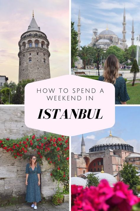 How to Spend a Weekend in Istanbul | Turkey | Istanbul | Blue Mosque | Hagia Sophia | Galata Tower | Grand Bazaar | Spice Market | Dolmabahce Palace | Turkish | Turkish Breakfast | Guide to Istanbul Beautiful Neighborhoods, Dolmabahçe Palace, Adventurous Life, Spice Market, Turkish Breakfast, Turkey Travel Guide, Cultural Travel, Visit Turkey, Travel Turkey