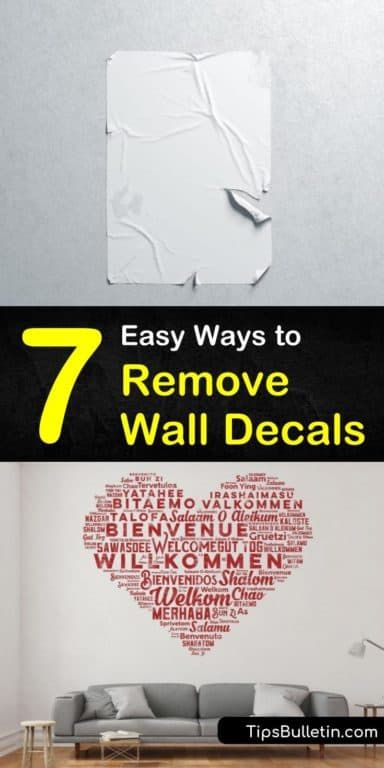 Need to know how to remove wall decals without damaging the surface of your wall? Try these amazing methods for removing vinyl wall decals and stickers from your walls. Keep the paint job on your wall safe using careful methods like heat and oil to eliminate sticky residue. #remove #wall #decals How To Remove Adhesive From Walls, Get Stickers Off, How To Remove Adhesive, Removing Wall, Remove Sticky Residue, Remove Wall, Teenager Bedroom, Boho Apartment, Cleaning Painted Walls