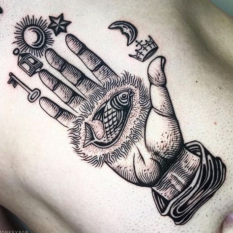 Esoteric Tattoo, Alchemy Tattoo, Woodcut Tattoo, Engraving Tattoo, Medieval Tattoo, Occult Tattoo, Best Tattoos For Women, Top Tattoos, Book Tattoo