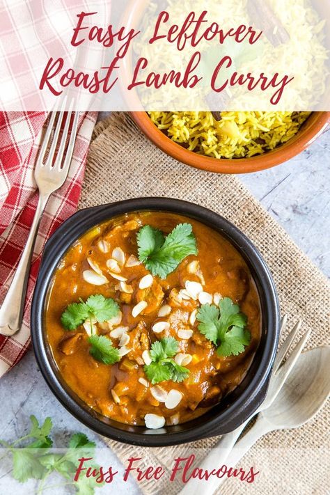 Leftover Lamb Curry, Leftover Lamb Recipes, Leftover Turkey Curry, Leftover Roast Lamb, Lamb Roast Recipe, Lamb Curry Recipes, Leftover Lamb, Roast Lamb, Lamb Curry