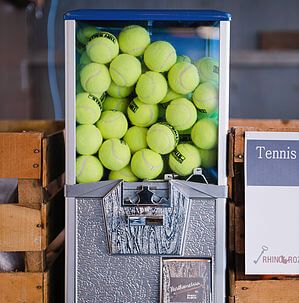 tennis ball dispenser Dog Park Design, Dog Boarding Ideas, Dog Daycare Business, Hipster Cafe, Indoor Dog Park, Dog Boarding Facility, Dog Grooming Shop, Dog Grooming Salons, Dog Hotel