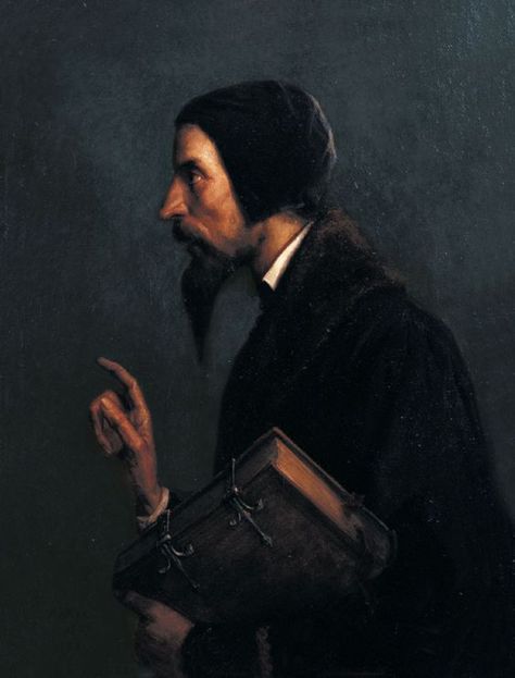 Albert Samuel Anker 1859 "John Calvin" Faith Of Our Fathers, The Full Armor Of God, The Armor Of God, Full Armor Of God, Protestant Reformation, John Calvin, Group Study, Reformed Theology, Church History