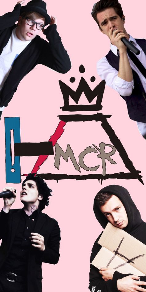 Hey look ma, I made an Emo Quartet wallpaper Trinity Wallpaper, Goth Wallpapers, Emo Wallpapers, My Chemical Romance Wallpaper, Disco Background, Emo Quartet, Emo Band, Emo Trinity, Band Outfits