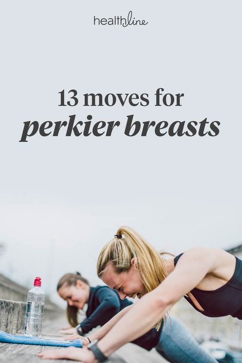 13 Breast-Firming Exercises: With and Without Equipment Breast Firming Exercises, Breast Lift Exercise, Breast Workout, Chest Muscles, Breast Lift, Chest Workouts, Chest Workout, Yoga Health, Fitness Workout For Women