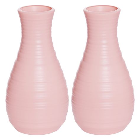 Pink Vases, Decor Centerpieces, Plastic Vase, Elegant Vases, Pink Vase, Natural Line, Green Brands, Plastic Flowers, Home Decor Vases