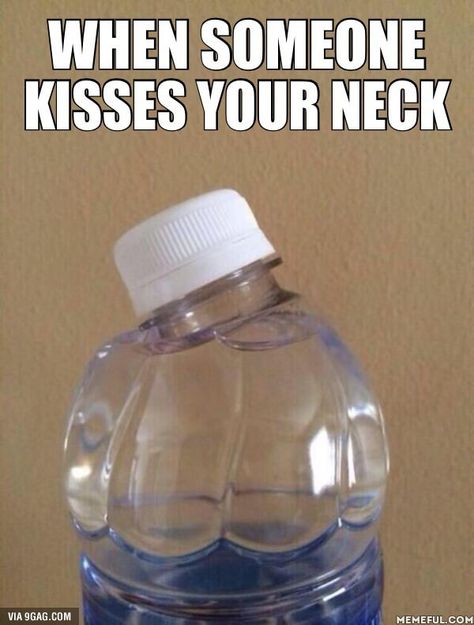 When someone kisses your neck... Neck Kisses, Bleach Funny, Midnight Thoughts, Funny Pictures With Captions, Memes Br, College Humor, Kiss You, Best Funny Pictures, Funny Babies