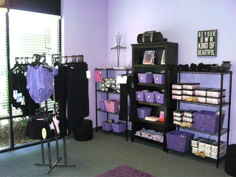 Dancewear  area ideas Dance Studio Changing Room, Dance Studio Office Ideas, Dance Studio Design Interiors Decor, Dance Studio Waiting Room, Dance Studio Locker Room, Dance Studio Organization, Dance Studio Waiting Area, Dance Studio Reception Area, Dance Store Ideas