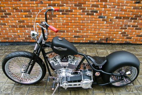 Custom Built Springer Dropseat Motorcycle For Sale Sepeda Retro, Custom Motorcycles Bobber, Custom Built Motorcycles, Sportster Bobber, Custom Motorcycles Harley, Harley Davidson Baggers, Bobber Custom, Мотоциклы Cafe Racers, Chopper Bobber