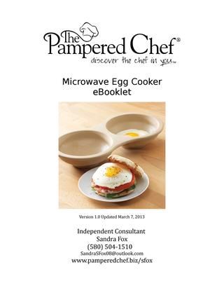 Pampered Chef Egg Cooker Recipes, Egg Cooker Recipes, Egg Microwave, Pampered Chef Egg Cooker, Pampered Chef Inspired Recipes, Ceramic Egg Cooker, Pampered Chef Stoneware, Microwave Cooker, Egg Cookers