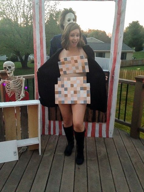 A DIY "censored" Halloween Costume! www.littlehouseoffour.com Diy Dragon Costume, Fairy Halloween Costumes, Clever Halloween Costumes, Homemade Halloween Costumes, Diy Halloween Costumes Easy, Halloween 2016, Homemade Halloween, Group Halloween Costumes, Fantasias Halloween