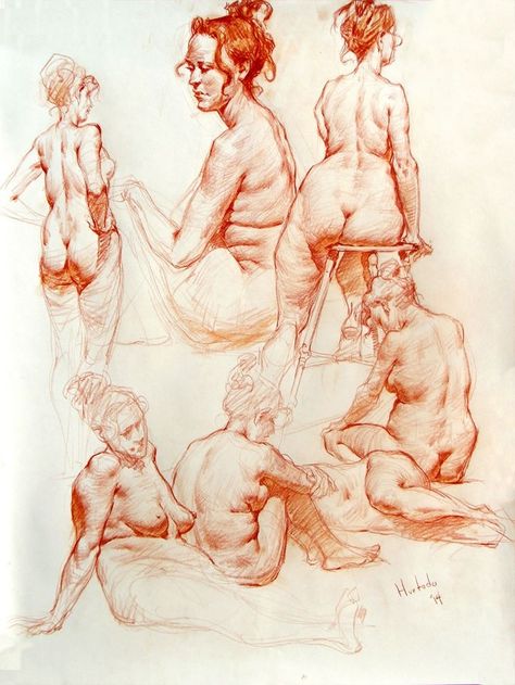 Ramon Alexander Hurtado Life Drawing Reference, Human Figure Drawing, Anatomy Sketches, Drawing Studies, Figure Sketching, Gesture Drawing, Arte Inspo, Anatomy Drawing, Figure Drawing Reference