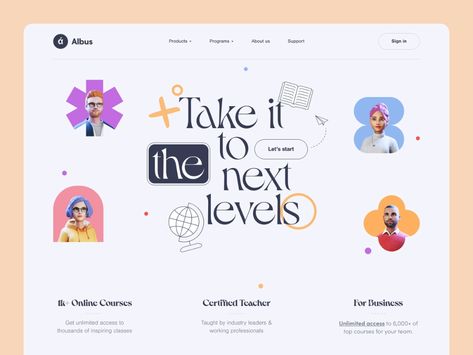 Web site: landing page by Halo UI/UX for Halo Lab ✨ on Dribbble Design Sites, Typographie Inspiration, Web Site Design, Banner Web, Homepage Design, 카드 디자인, Portfolio Web Design, Website Design Layout, Web Layout Design