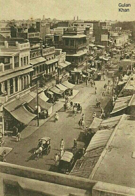 Old picture of Anarkali Bazaar Lahore Punjab Pakistan Pakistan Defence, History Of Pakistan, Punjab Pakistan, Pakistan Travel, Vintage India, Noble Quran, Karachi Pakistan, Young Prince, The Quran