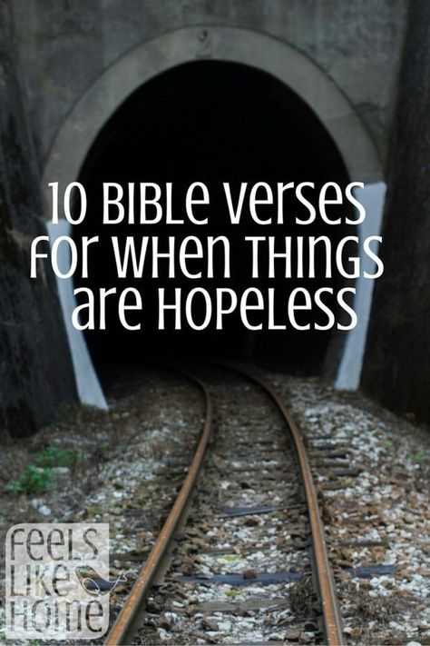 10 Bible Verses or when things are hopeless. Sometimes life feels hopeless and the future looks bleak. Here is what scripture says about those times in your life with words and truth from The Lord God and Jesus Christ. Don't give up. There is hope. Family Bible Verses, Inspirational Scriptures, Quotes About Hard Times, There Is Hope, Bible Love, Feeling Hopeless, Lord God, Inspirational Scripture, Super Quotes