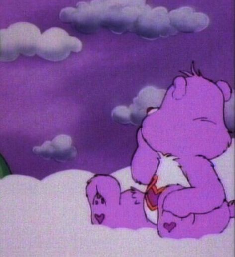 Care Bear Cartoon, Purple Care Bear, Cartoon Pfp, Bear Pink, Care Bear, Care Bears, Bear Cartoon, Pink Aesthetic, Bears