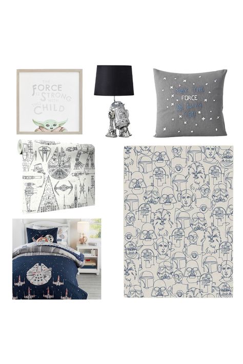 Neutral Star Wars Bedroom, Star Wars Bedroom Teen Boys, Teen Star Wars Room, Star Wars Toddler Room, Star Wars Theme Bedroom, Modern Star Wars Bedroom, Kids Star Wars Room, Boys Star Wars Bedroom, Star Wars Bedroom Boys