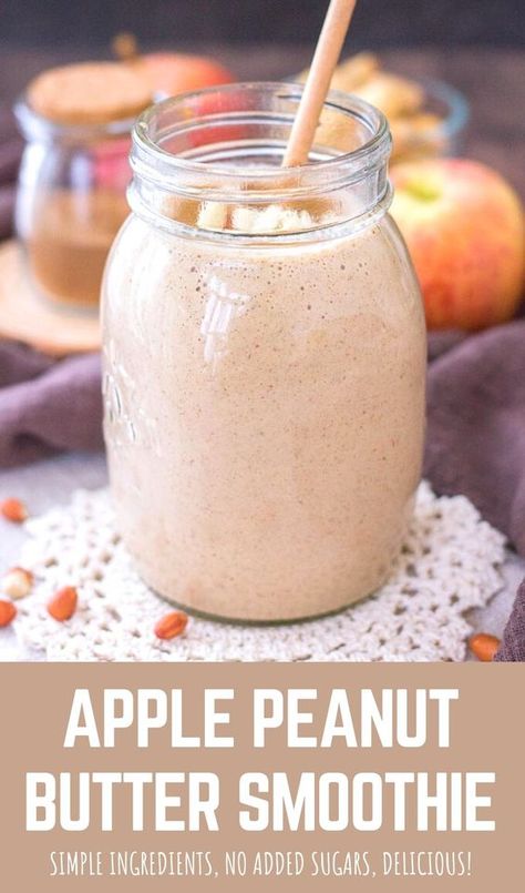 Peanut Butter Fruit Smoothie, Adding Oats To Smoothies, Smoothie Recipes With No Banana, Recipes For Powdered Peanut Butter, Peanut Butter Powder Smoothie Recipes, Apple Oat Smoothie Recipes, Powder Peanut Butter Smoothie, Protein Smoothie No Powder, Healthy Smoothie No Banana