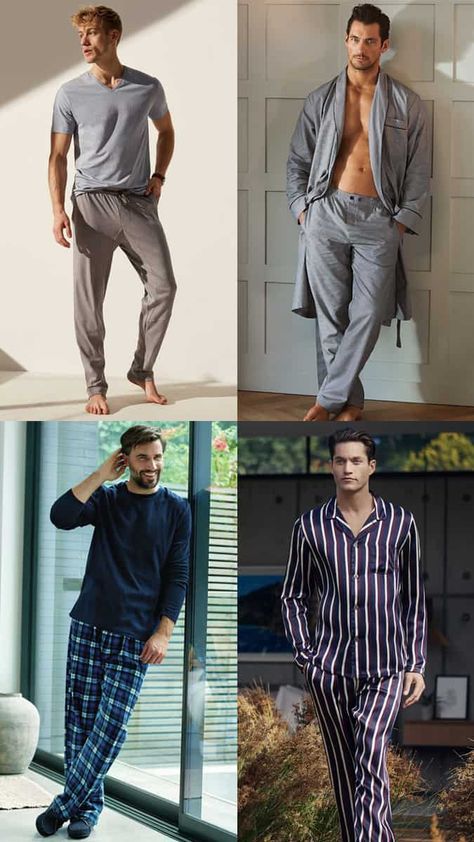 The Best Men's Pyjamas For Lounging About In Style Pajama Party Outfit, Lounge Wear Stylish, Mens Leisure Wear, Lounge Wear Men, Men Nightwear, Mens Pjs, Stylish Pajamas, Men Loungewear, Stylish Loungewear