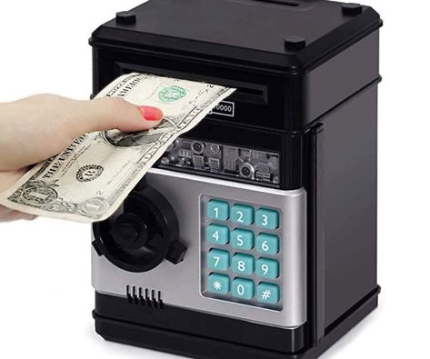 Atm Bank, Toy Money, Money Saving Box, Kids Toys For Boys, Money Safe, Money Jars, Savings Box, Kids Money, Money Bank