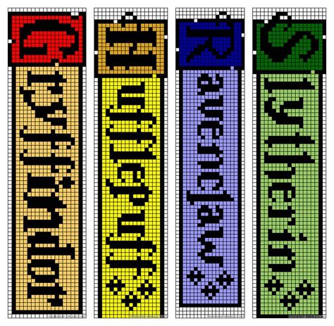 Harry Potter Perler Beads Bookmarks, Harry Potter Seed Bead Pattern, Perler Beads Ideas Harry Potter, Bracelet Pixel Pattern, Harry Potter Beads Pattern, Harry Potter Grid Pattern, Perler Bead Patterns Harry Potter, Harry Potter Bracelet Pattern, Pixel Bookmark