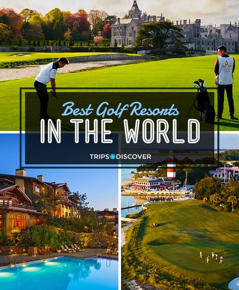 Luxury Golf Course, Golf Trips Travel, Golf Trips, Top Golf Courses, Famous Golf Courses, Golf Hotel, Golf Travel, Golf Vacations, Summer Golf