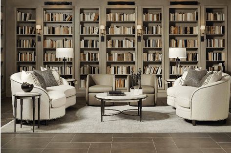 Five 2020 Home Decor Trends We Love - My Decorating Tips 2020 Home Decor Trends, White Travertine, Home Library Design, Bernhardt Furniture, Travertine Stone, Chair Side Table, White Furniture, Antique Pewter, Stone Top