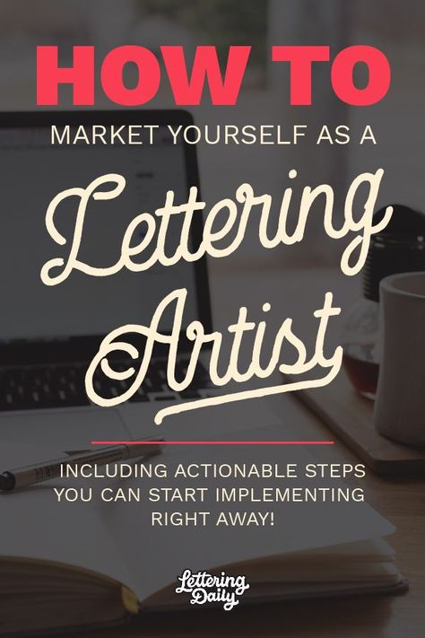 Are you struggling with marketing? You want to grow your audience and your business but nothing seems to be working out? Well you are in luck! In this post, Tom Ross of Design Cuts will share his tips on how you can successfully market yourself as a lettering artist.   #lettering #calligraphy #marketing #handlettering Hand Lettering Business, Artist Lettering, Handlettering Inspiration, Hand Lettering 101, Type Fonts, Sign Lettering, A Lettering, Market Yourself, Digital Calligraphy