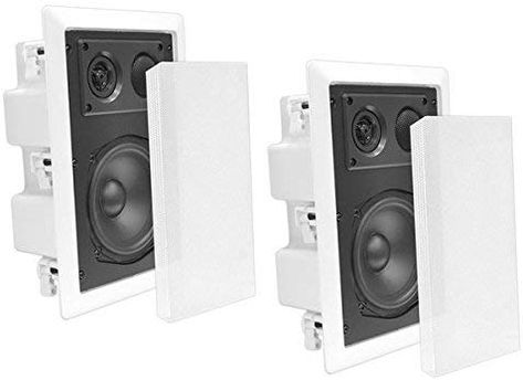 Pyle-Home Pdiw57 5-Inch Two-Way In-Wall Enclosed Speaker System with Directional Tweeter: Amazon.ca: Electronics Wall Speakers, Sound System Speakers, Speaker Systems, Ceiling System, Ceiling Speakers, Home Audio Speakers, In Wall Speakers, Stereo System, Speaker Stands