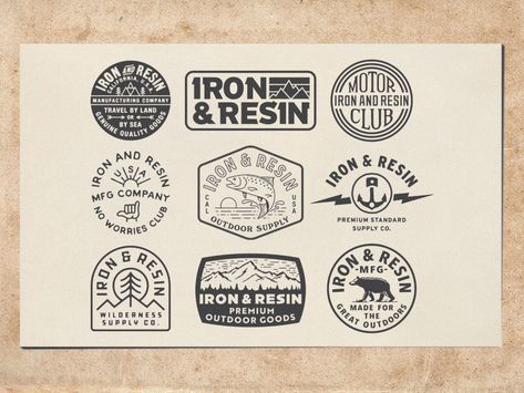 Iron And Resin by Wildwood Design Co. on Dribbble