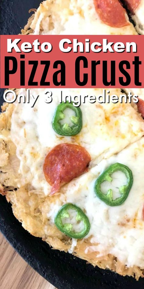 Keto Chicken Pizza Crust, Chicken Pizza Crust, Low Carb Spaghetti, Chicken Crust Pizza, Can Chicken Recipes, Homemade Pizza Crust, Low Carb Low Fat Recipes, Boiled Egg Diet Plan, Diet Recipes Easy