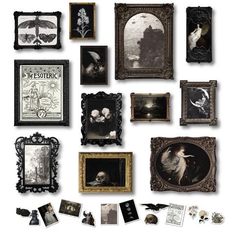 PRICES MAY VARY. Gothic Decor For Home: Featuring gothic decor and dark academia room decor themes, our posters are perfect for anyone looking to enhance their living room, bedroom, bathroom, kitchen with gothic room decor or moody decor. Comprehensive Set: This collection includes 3 large 8x10" prints, 4 medium 5x7" prints, and 5 smaller 4x6" prints, encompassing a variety of gothic wall decor, goth decor, and dark wall art. Ideal Gift for Enthusiasts: A superb choice for fans of witchy decor a Cozy Gothic Living Room, Goth Home Aesthetic, Witchy Pictures, Goth Prints, Goth Posters, Gothic Home Interior, Academia Wall Decor, Dark Academia Wall Decor, Academia Prints