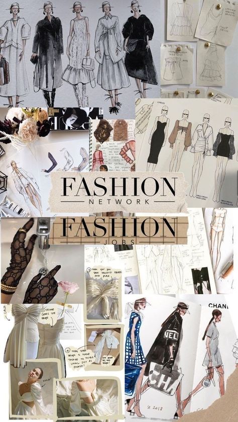 Fashion Design Inspiration Board, Fashion Sketchbook Inspiration, Fashion Dream Job, Fashion Designer Studio, Fashion Design Books, Fashion Jobs, Fashion Network, Fashion Design Sketchbook, Fashion Book