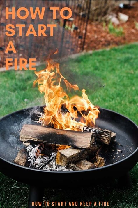 Learn how to start a fire no matter where you’re at or what the weather is every single time that will last hours. How To Start A Fire In A Fire Pit, How To Start A Fire, How To Make A Fire, Open Flame Cooking, Prepper Ideas, Steel Decor, Backyard Homestead, Prepper Supplies, Chef Billy Parisi